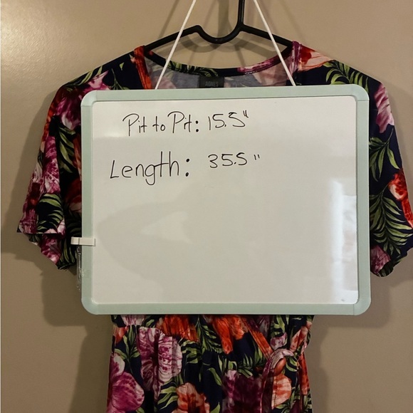 2/$35 Agnes & Dora M NEW Nightingale Rayon Wrap Dress Floral Spring Tropical - Picture 7 of 9